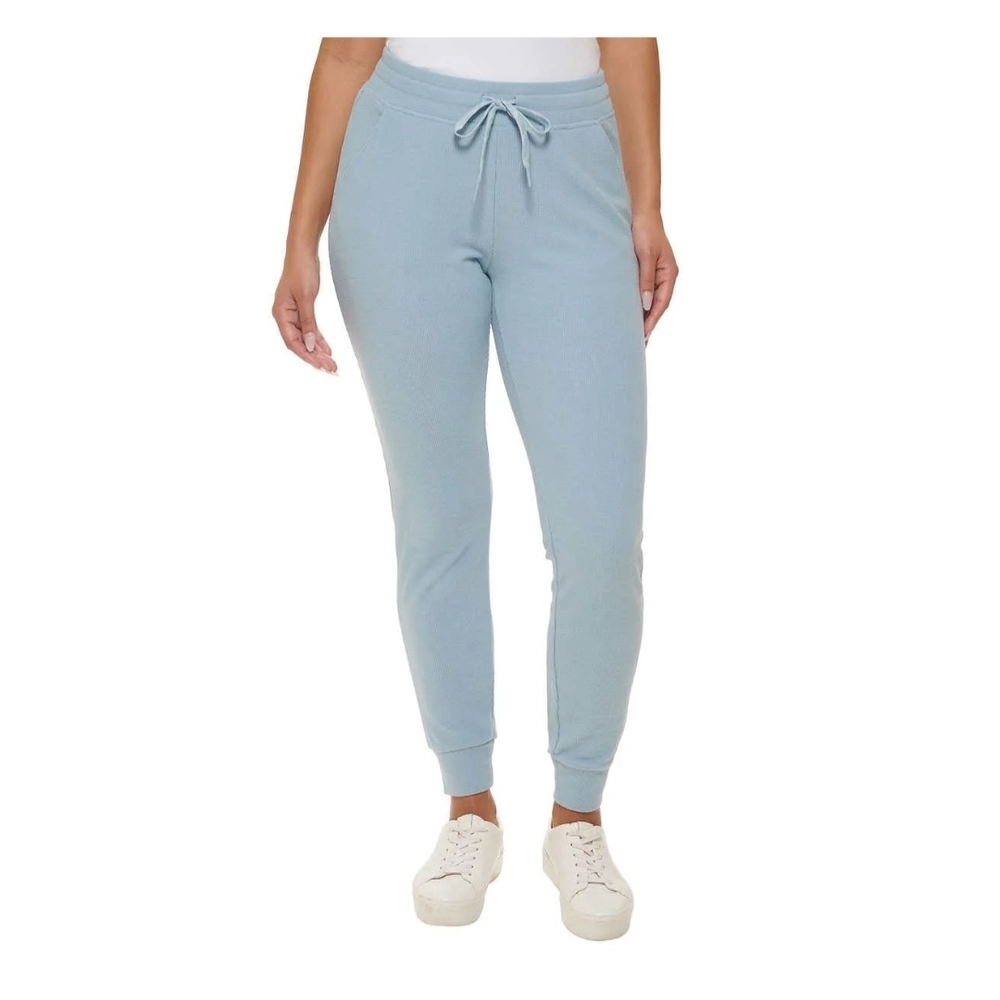 Marc Jacobs Women's Light Blue Jogger Pants Soft Comfy Pockets Loungewear